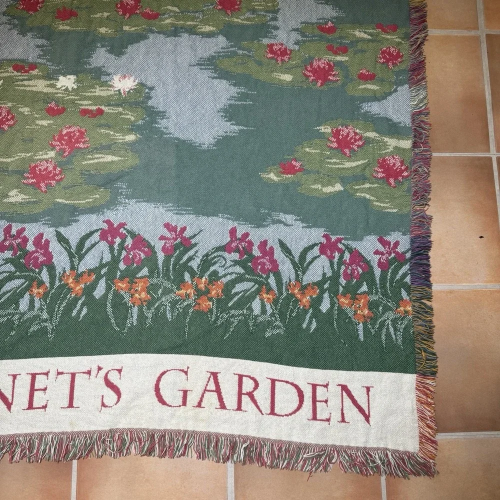 Monet's Garden Tapestries Wall Art Hanging Border Belgian 71